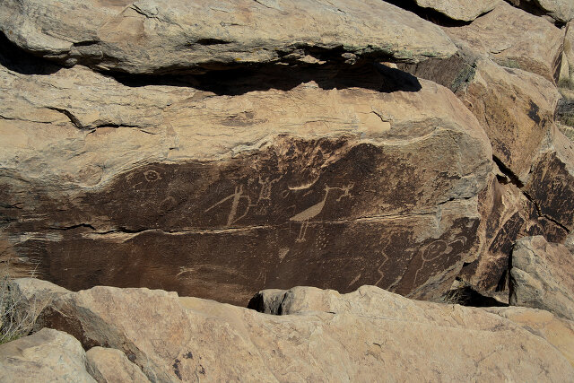 Native American rock paintings