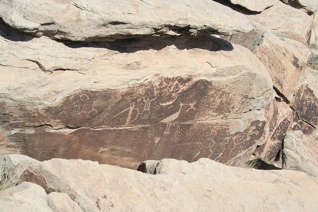 Native American rock paintings