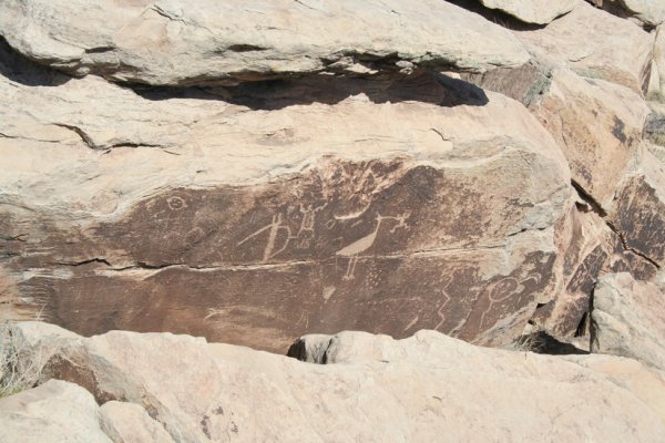 Malowidła indian na skałach